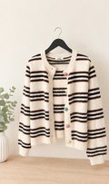 Cardigan Femme à Rayures | Gilet