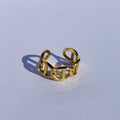Bague Marine ajustable- Bague maille marine dorée ajustable en acier inoxydable