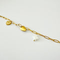Bracelet Eclat - bracelet en acier inoxydable avec charms cœur et fleur